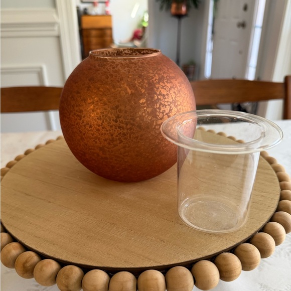 PartyLite Amber Frost Tea Light Holder Trio - Picture 5 of 7